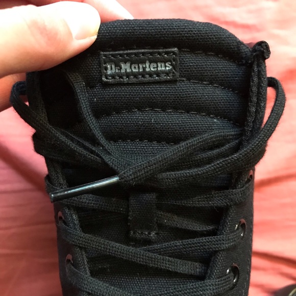 Dr Martens Black Canvas Sheridan Boots - Picture 9 of 11